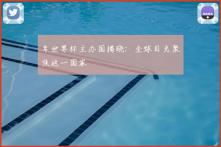 年世界杯主办国揭晓:全球目光聚焦这一国家